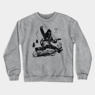 bigfoot guitar jump Crewneck Sweatshirt